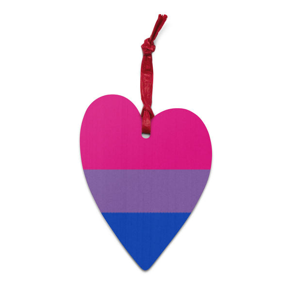 Bisexual Flag Wooden Ornaments
