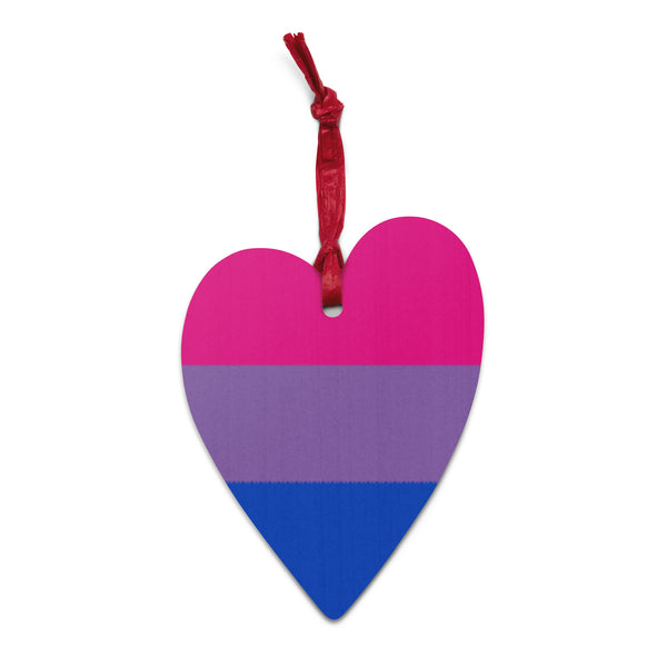 Bisexual Flag Wooden Ornaments