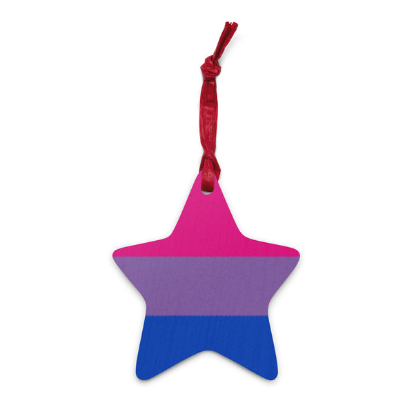 Bisexual Flag Wooden Ornaments