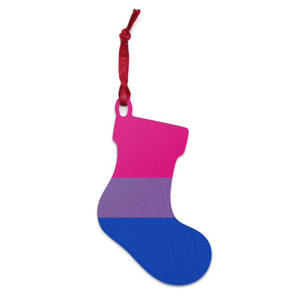Bisexual Flag Wooden Ornaments