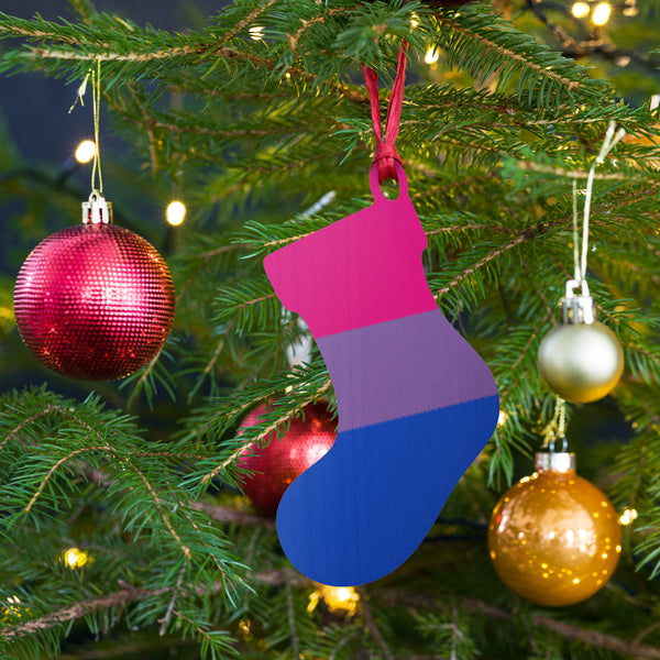 Bisexual Flag Wooden Ornaments
