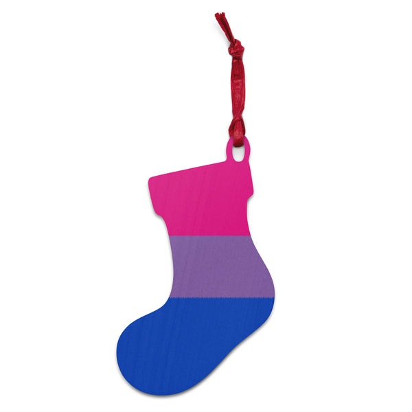 Bisexual Flag Wooden Ornaments