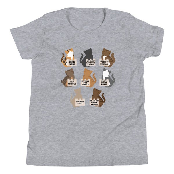 Protesting Cats Youth T-Shirt