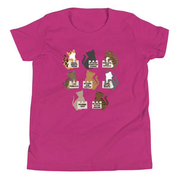 Protesting Cats Youth T-Shirt