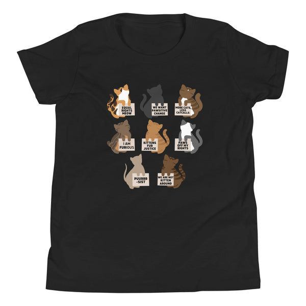 Protesting Cats Youth T-Shirt