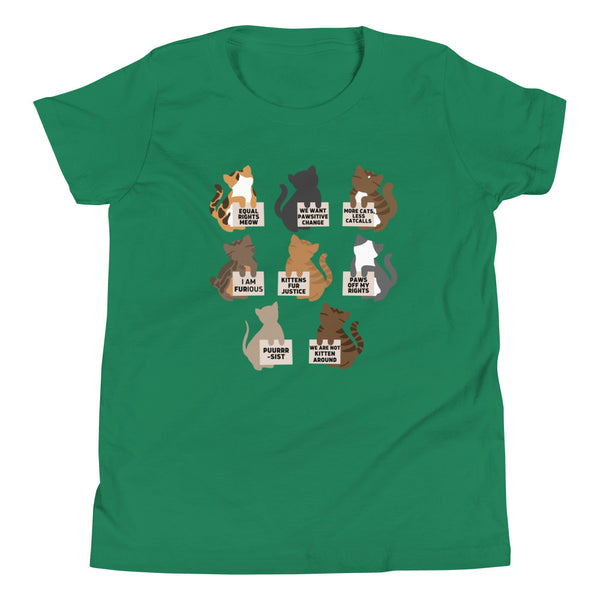 Protesting Cats Youth T-Shirt