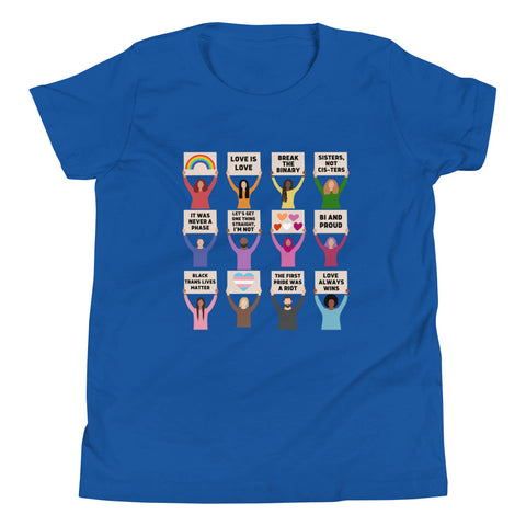 LGBTQIA+ Pride Protest Youth T-Shirt